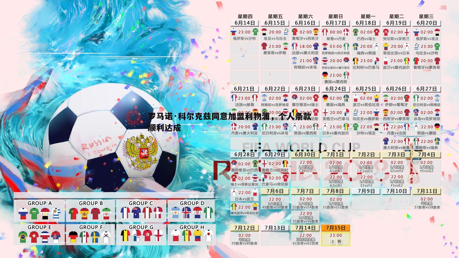罗马诺·科尔克兹同意加盟利物浦，个人条款顺利达成